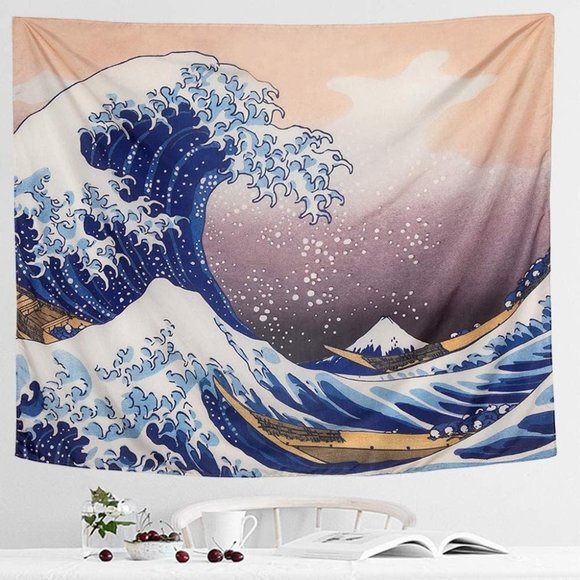 Amazon Other - The Great Wave Off Kanagawa Tapestry